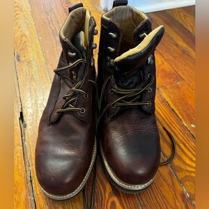 Wenger Men's Brown Leather work Boots, 11